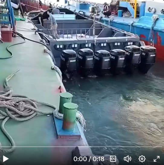 Venezuelan "fishing boats" have SIX Suzuki 300s