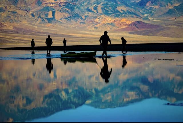 Ancient lake comes back to life in Death Valley
