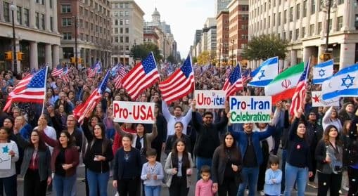 Massive celebration in Los Angeles