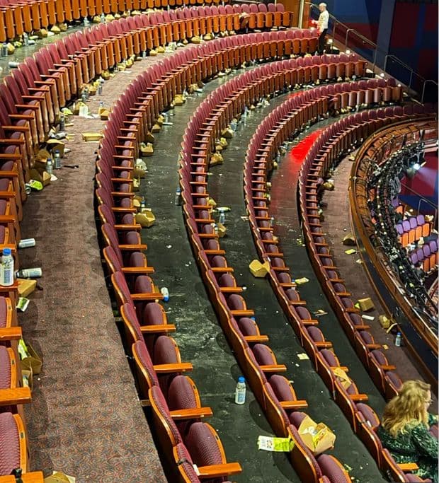 Entitled celebs trashed the place...