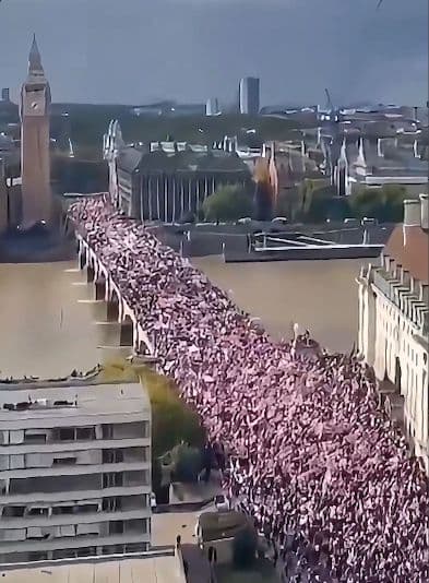 Brits take to the streets