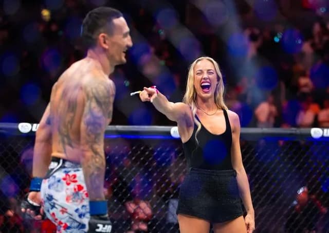 Sophie stuns as a UFC ring girl