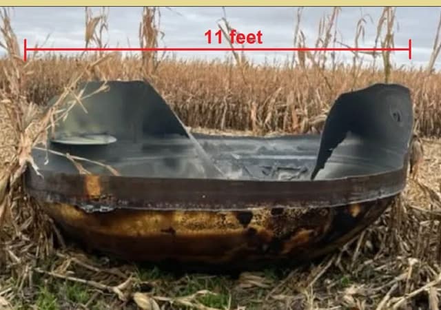 11-Foot chunk of Chinese rocket crashes down in Minnesota cornfield